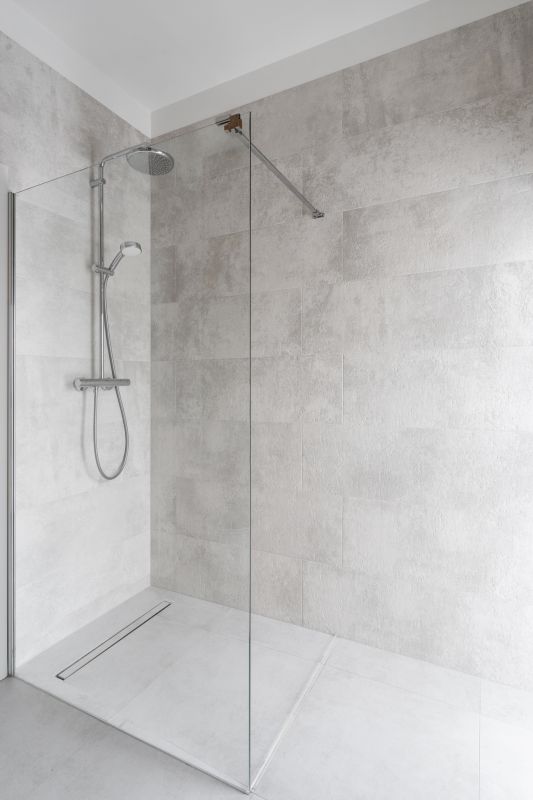 Walk-In Shower with Rainfall Head