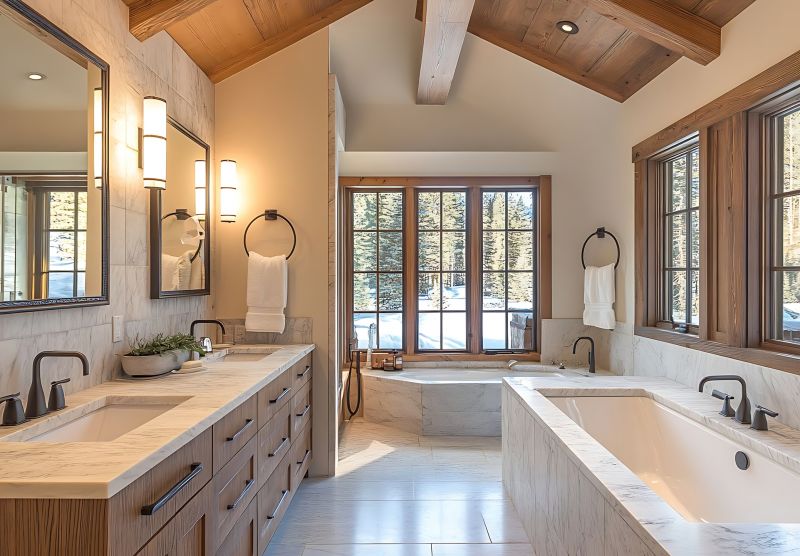 Elegant Bathroom Renovation with Custom Storage